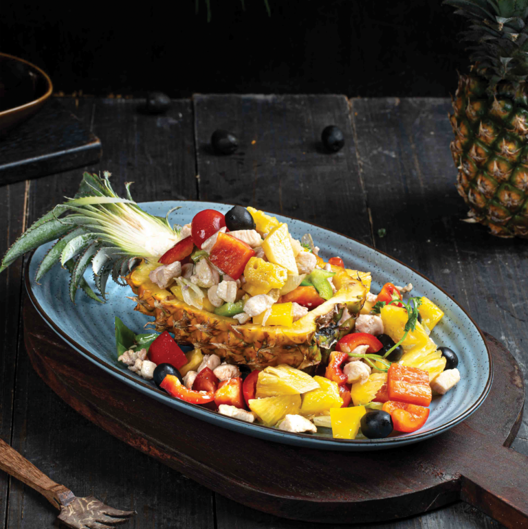 Chicken & Pineapple Boat Salad